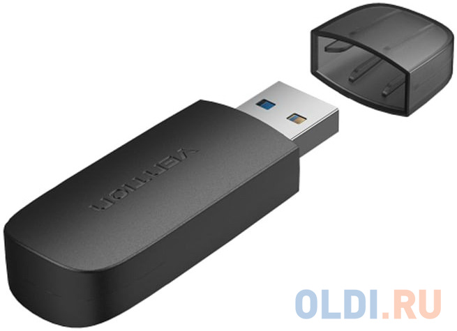 Картридер Vention USB 3.0 (SD+TF) Черный