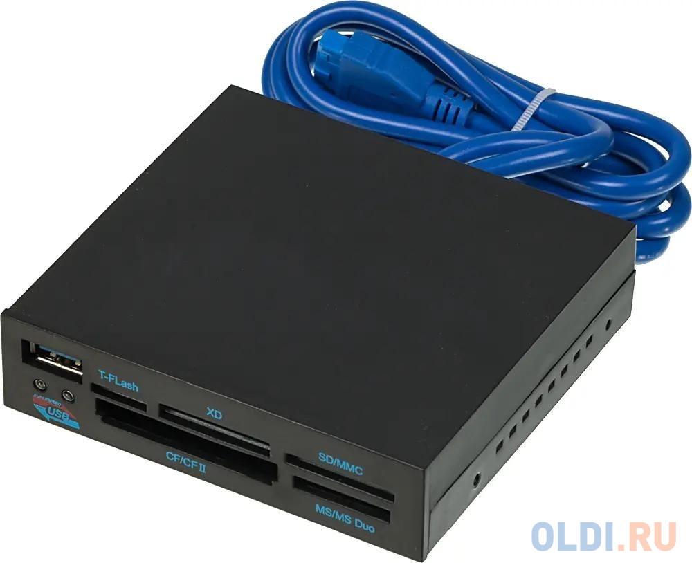 Картридер внутренний 3.5" GL3233 SuperSpeed ALL-in-ONE, черный