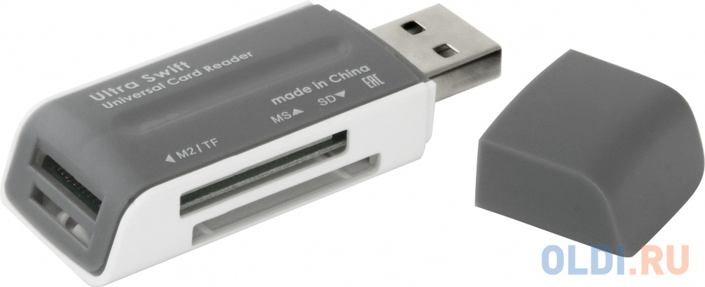 Картридер универсальный Defender Ultra Swift USB 2.0, 4 слота 83260 - фото 2