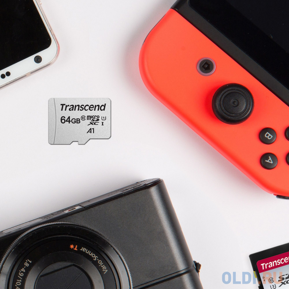 Карта памяти microSDXC 64Gb Class10 Transcend TS64GUSD300S w/o adapter фото