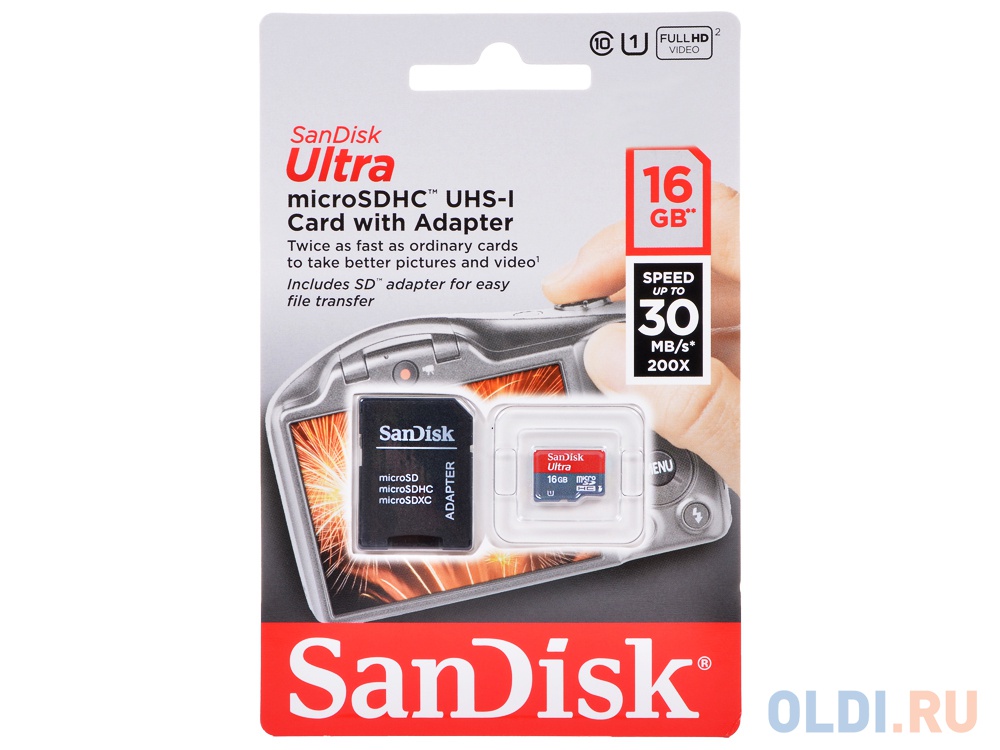 Карта памяти microsd sandisk ultra 64gb