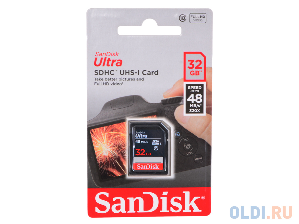 Карта памяти sandisk ultra sdhc 32 гб