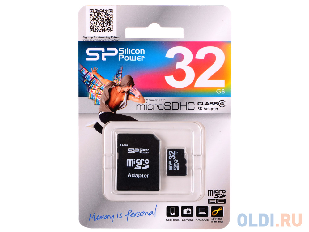 Карта памяти silicon power elite microsdhc 32 гб