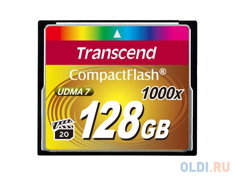 Карта памяти Compact Flash Card 128GB Transcend 1000x TS128GCF1000 карта памяти compact flash card 64gb silicon power 400x sp064gbcfc400v10