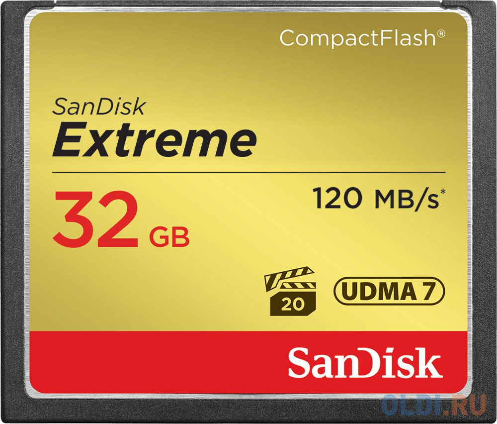Карта памяти Compact Flash Card 32Gb SanDisk SDCFXSB-032G-G46 - фото 1