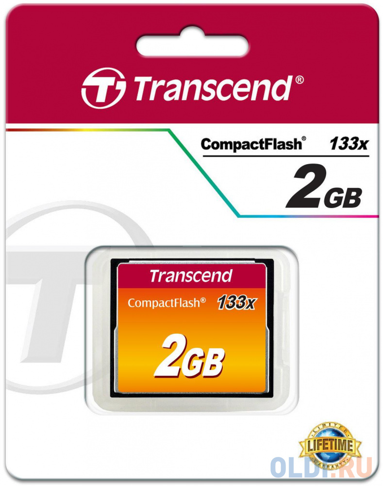 Карта памяти Compact Flash Card 2GB Transcend 133x TS2GCF133 - фото 5