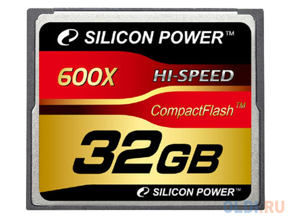 Карта памяти Compact Flash Card 32Gb Silicon Power 600x SP032GBCFC600V10 - фото 1