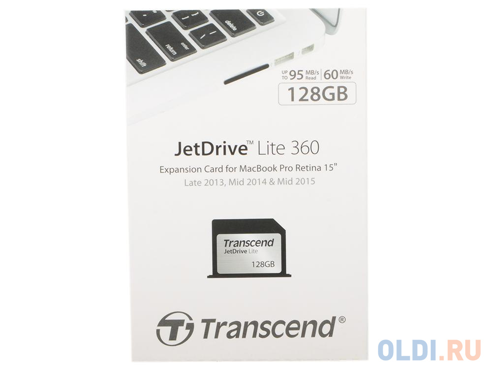 Карта памяти 128GB Transcend JetDrive Lite 360, rMBP 15 L13 (TS128GJDL360) флеш накопитель transcend карта памяти transcend 128gb uhs i u3 a2 microsd microsd w adapter