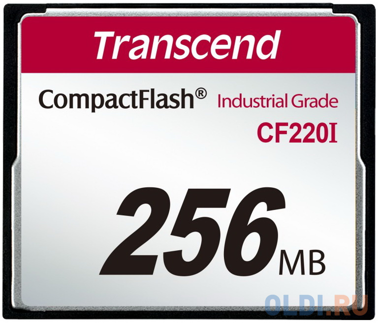 Промышленная карта памяти CompactFlash Transcend 220I, 256 Мб SLC, темп. режим от -40? до +85? TS256MCF220I - фото 1