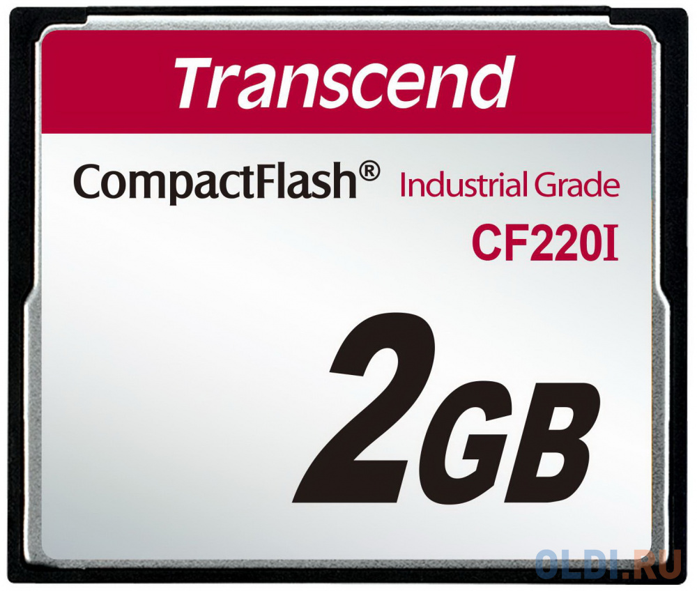 Промышленная карта памяти CompactFlash Transcend 220I, 2 Гб SLC, темп. режим от -40? до +85? карта памяти transcend 32gb compact flash 800x ts32gcf800