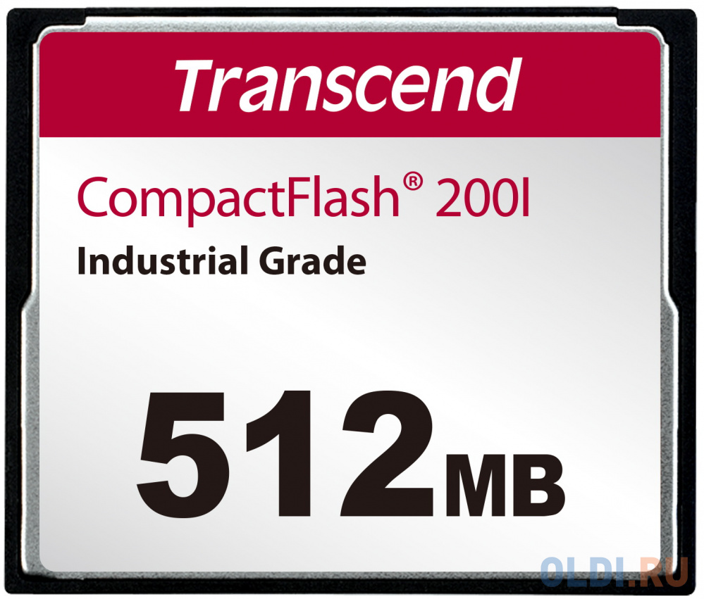 Промышленная карта памяти CompactFlash Transcend 200I, 512 Мб SLC, темп. режим от -40? до +85? TS512MCF200I - фото 1
