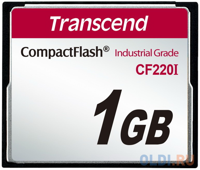 Промышленная карта памяти CompactFlash Transcend 220I, 1 Гб SLC, темп. режим от -40? до +85? карта памяти compact flash 32gb transcend 133x