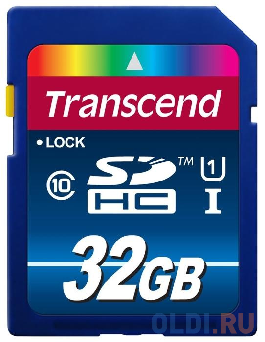 Карта памяти SDHC 32Gb Transcend UHS-I Premium Class10 (TS32GSDU1) карта памяти micro sdhc 16gb class 10 uhs i qumo qm16gmicsdhc10u1 sd adapter