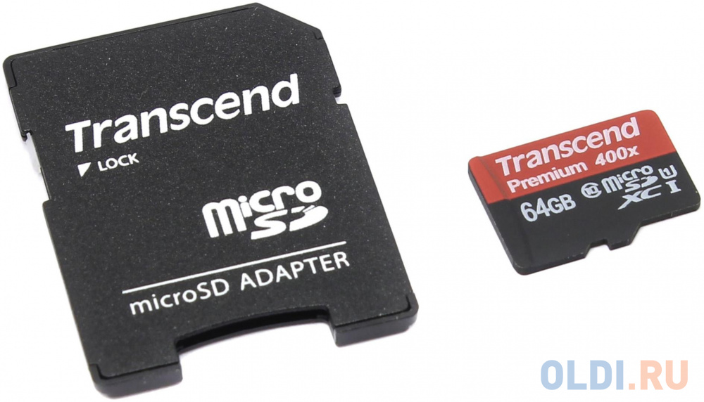 Карта памяти SDXC 64Gb Transcend UHS-I 300x Premium Class10 (TS64GSDU1) флеш карта transcend micro sdxc 128gb adapter