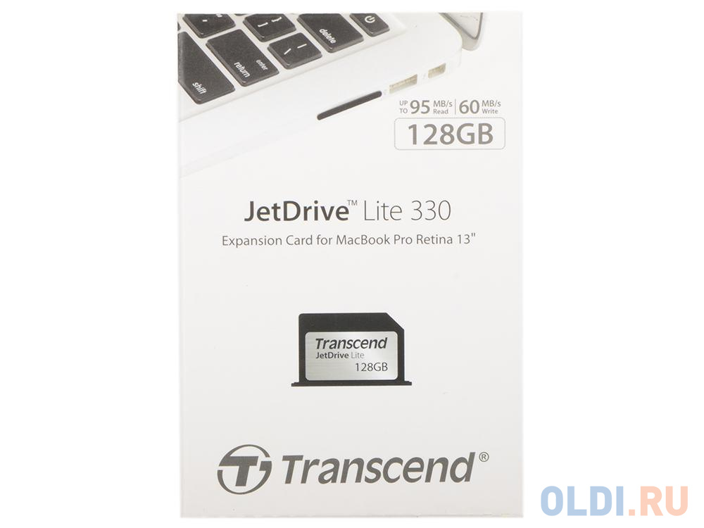 Карта памяти 128GB Transcend JetDrive Lite 330, rMBP 13 12-L13 (TS128GJDL330) флеш накопитель transcend карта памяти transcend 8gb uhs i u1 microsd with adapter mlc ts8gusd500s