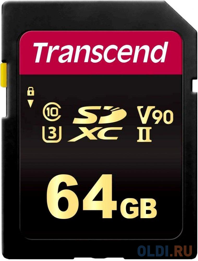 Флеш карта SD 64GB Transcend SDXC Class 10 UHS-II U3, MLC TS64GSDC700S флеш карта transcend micro sdxc 128gb adapter