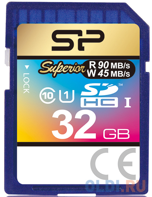 Карта памяти SDHC 32Gb Silicon Power SP032GBSDHCU1V10 карта памяти sd 128gb silicon power sp128gbsdxcv3v10