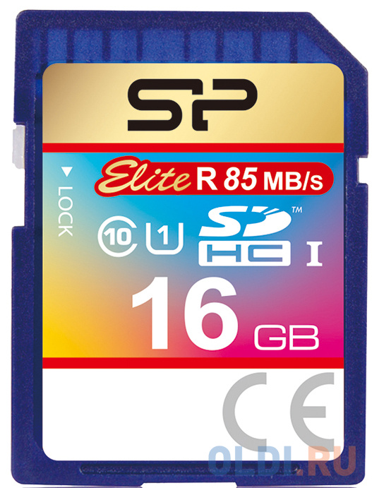 Флеш карта SD 16GB Silicon Power Elite SDHC Class 10 UHS-I флеш карта sdhc 16gb netac p600 nt02p600stn 016g r