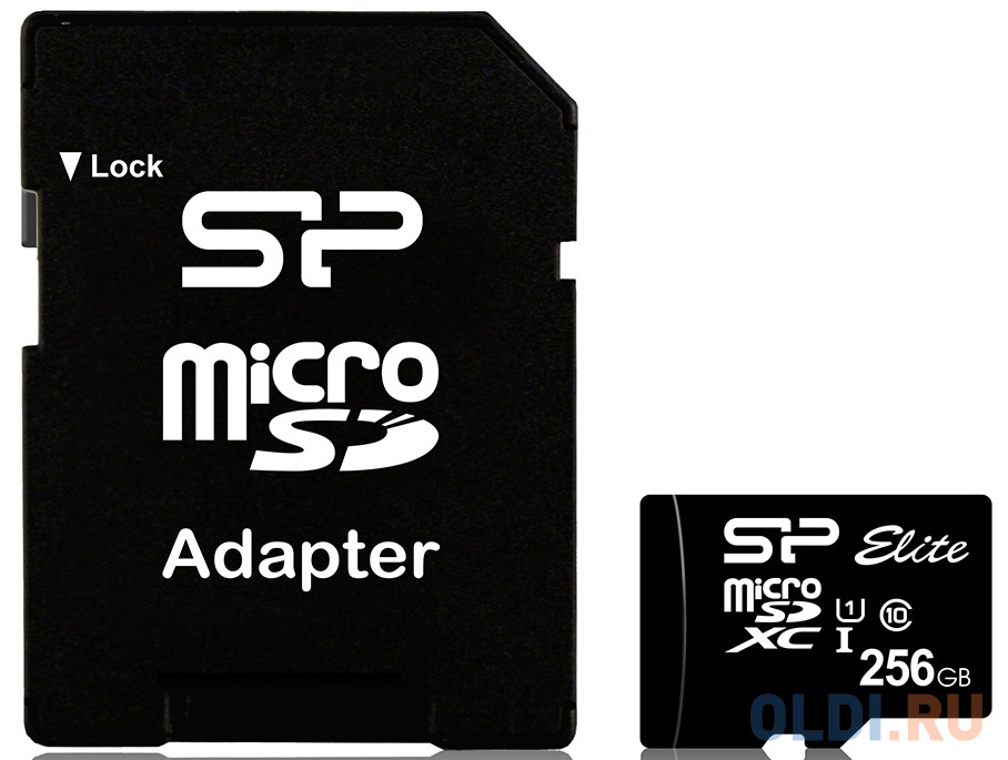Флеш карта microSD 256GB Silicon Power Elite microSDXC Class 10 UHS-I (SD адаптер)