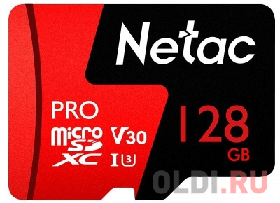 Netac MicroSD card P500 Extreme Pro 128GB, retail version w/o SD adapter oem ssd 128gb pci e nvme m 2 2280 tlc smi2263xt netac
