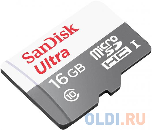 Карта памяти Micro SDHC 16Gb Class 10 Sandisk SDSQUNS-016G-GN3MN карта памяти micro sdhc 16gb class 10 uhs i qumo qm16gmicsdhc10u1 sd adapter
