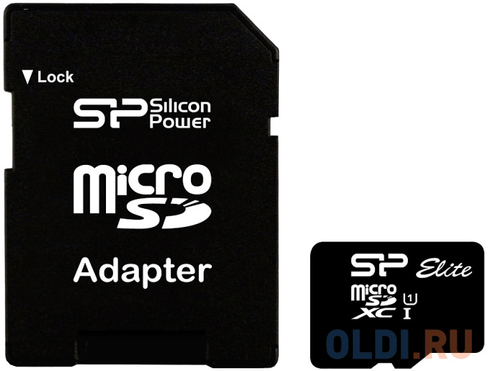 Флеш карта microSD 128GB Silicon Power Elite microSDXC Class 10 UHS-I U1 SP128GBSTXBU1V10 карта памяти sandisk microsdxc 128gb class 10 ultra uhs i 100mb s sdsqunr 128g gn6mn