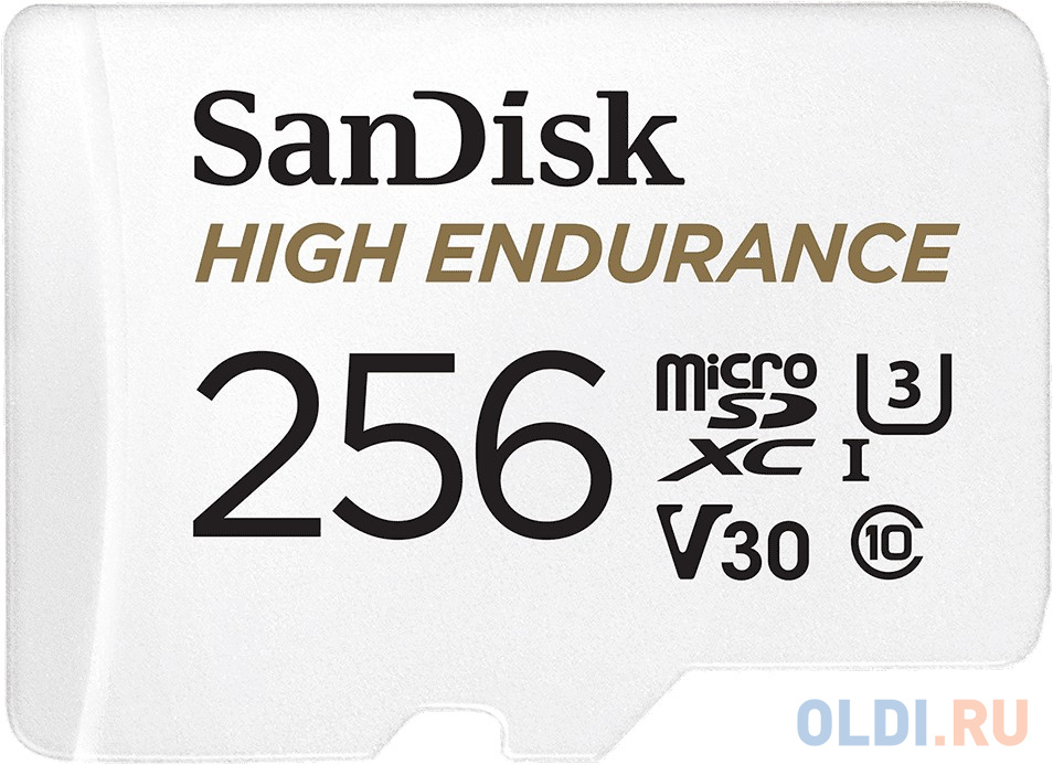 Флеш карта microSD 256GB SanDisk microSDXC Class 10 UHS-I U3 V30 High Endurance Video Monitoring Card карта памяти microsdxc 128gb sandisk sdsqxaa 128g gn6mn
