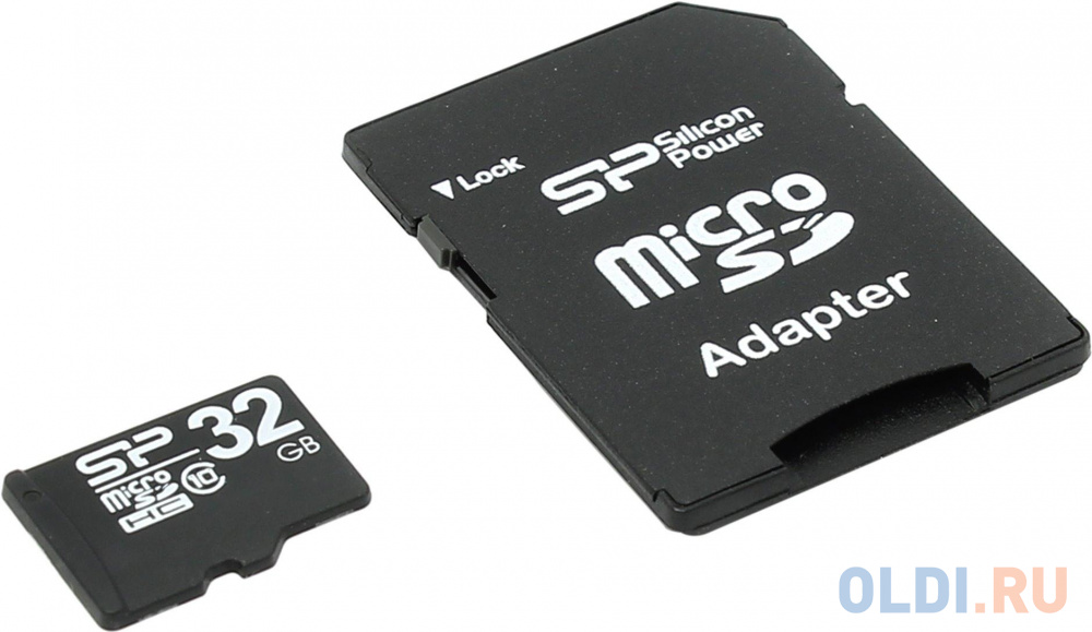 Карта памяти Micro SDHC 32Gb Class 10 Silicon Power SP032GBSTH010V10-SP + адаптер SD - фото 3