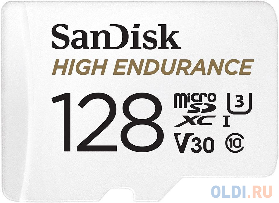 Флеш карта microSD 128GB SanDisk microSDXC Class 10 UHS-I U3 V30 High Endurance Video Monitoring Card netac microsd card p500 extreme pro 128gb retail version w o sd adapter