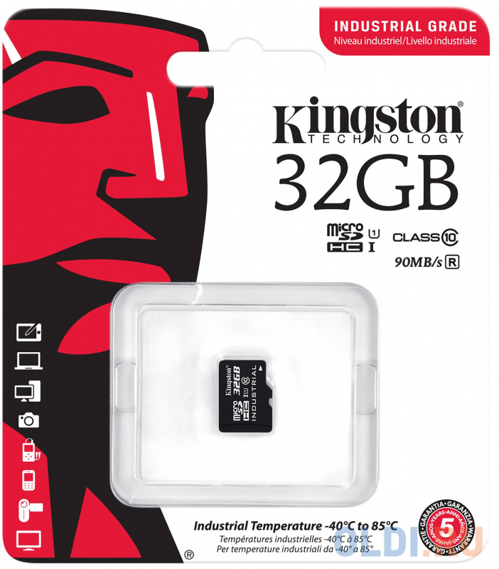 Карта памяти microsdhc uhs i u1 kingston canvas select plus 32 гб