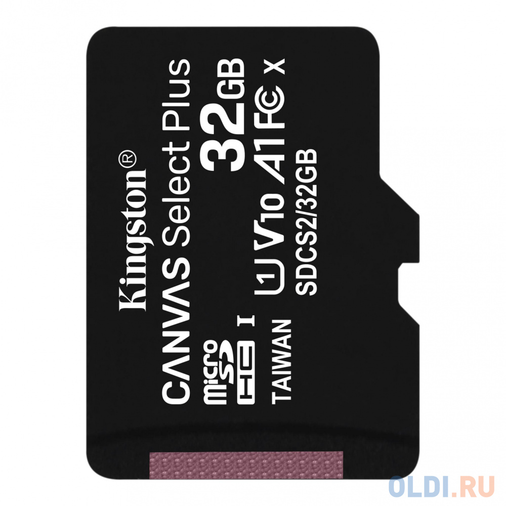 Карта памяти microSDXC 32Gb Kingston SDCS2/32GBSP карта памяти microsdhc 32gb kingston class10 uhs i canvas select up to 100mb s с адапт sdcs2 32gb