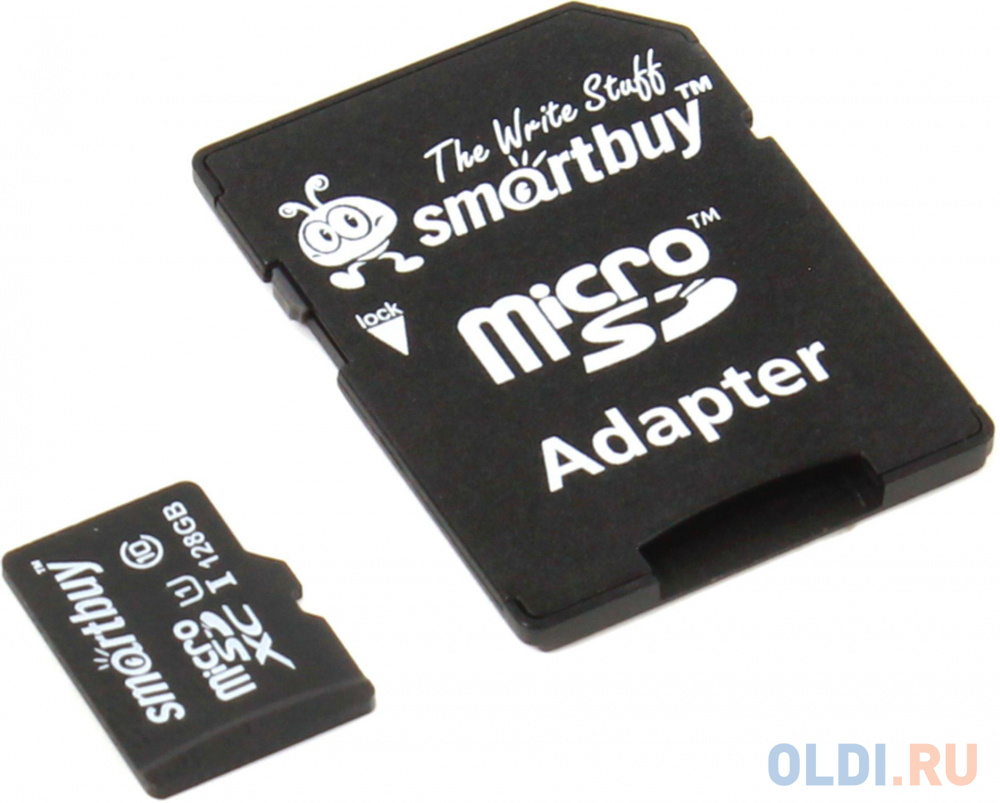 Карта памяти Micro SDXC 128GB Class 10 SmartBuy SB128GBSDCL10-01 + адаптер - фото 1