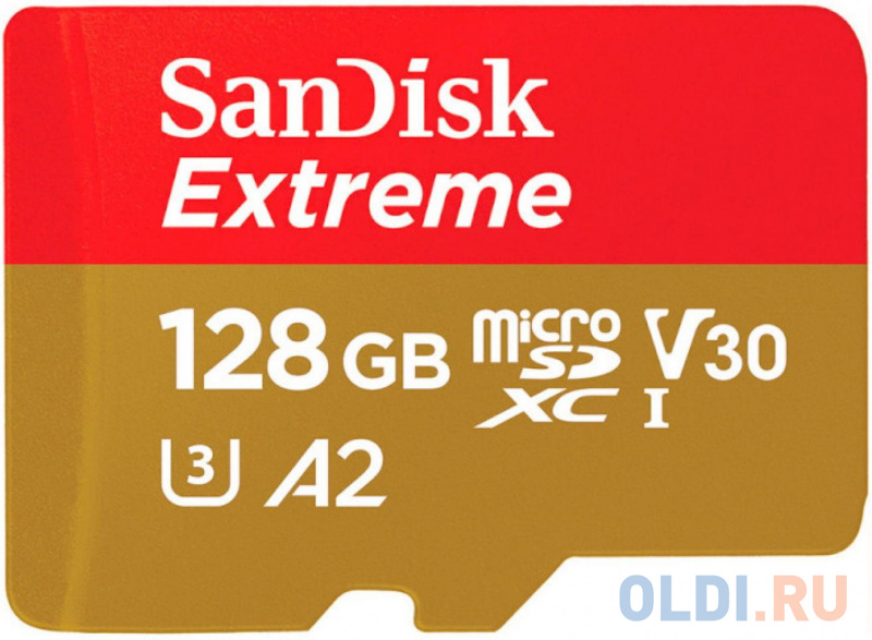 

Флеш карта microSDXC 128Gb Class10 Sandisk SDSQXA1-128G-GN6GN Extreme