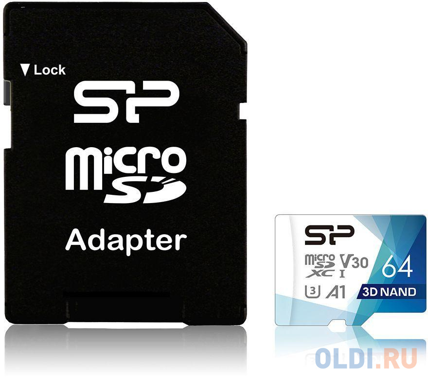 Флеш карта microSDXC 64Gb Class10 Silicon Power SP064GBSTXDU3V20AB Superior Pro Colorful + adapter карта памяти transcend microsdxc 64gb class10 ts64gusd300s w o adapter