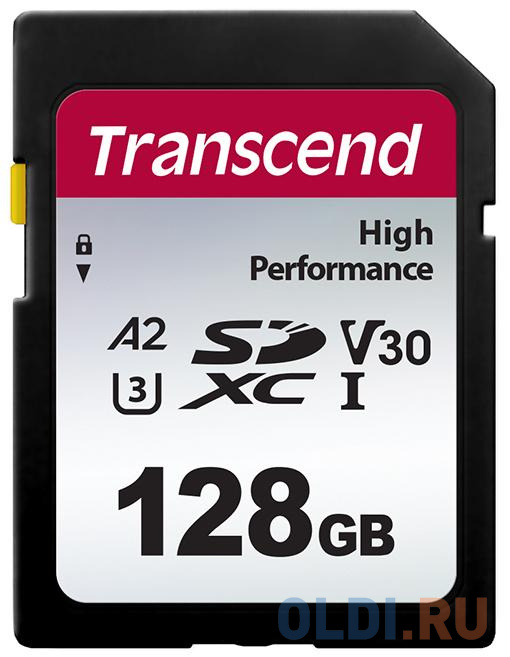 Флеш-накопитель Transcend Карта памяти Transcend 128GB SD Card UHS-I U3 A2 флешка usb 128gb transcend jetflash 730 ts128gjf730 белый