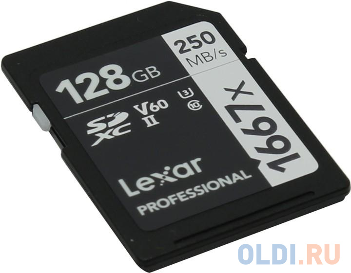 

LEXAR 128GB Professional 1667x SDXC UHS-II cards, up to 250MB/s read 90MB/s write C10 V60 U3