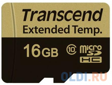 

Промышленная карта памяти microSDHC Transcend 520I, 16 Гб Class 10 MLC, темп. режим от -40 до +85