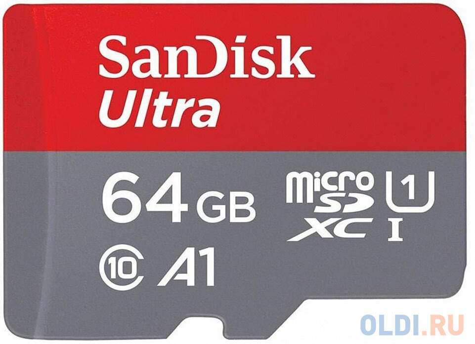 Карта памяти microSDXC 64Gb SanDisk SDSQUNR-064G-GN3MA карта памяти microsdxc 128gb sandisk sdsqxaa 128g gn6mn