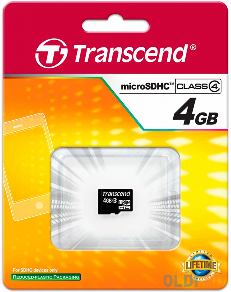 Карта памяти transcend 4gb