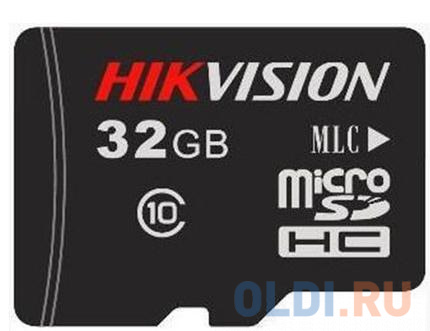 

32GB Карта памяти MicroSDHC Hikvision L2 д/видеонаблюдения Class 10 UHS-I V10 без адапт.