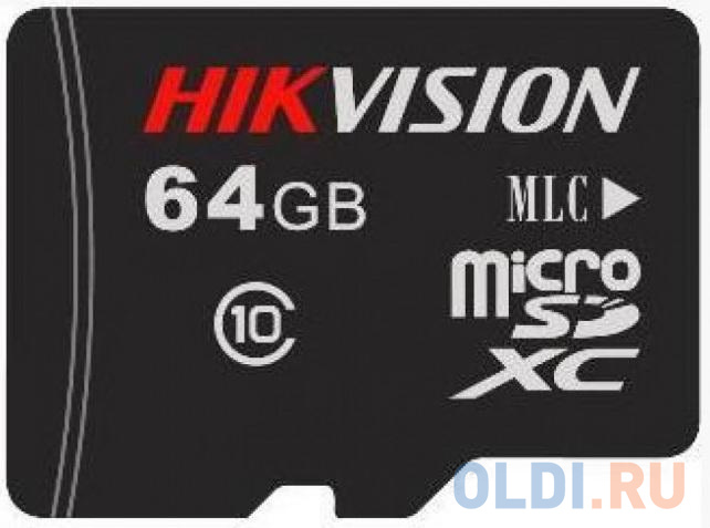 

64GB Карта памяти MicroSDXC Hikvision L2 д/видеонаблюдения Class 10 UHS-I V30 без адапт.
