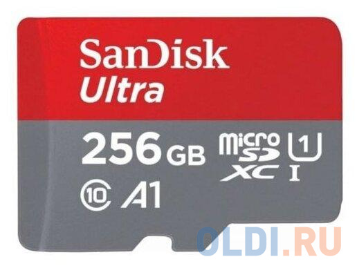 

Флеш карта microSDXC 256Gb Class10 Sandisk SDSQUA4-256G-GN6MA Ultra + adapter