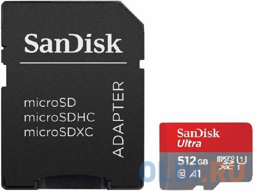 

Флеш карта microSDXC 512Gb Class10 Sandisk SDSQUA4-512G-GN6MA Ultra