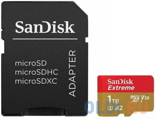 

Флеш карта microSD 1Tb Class10 Sandisk SDSQXA1-1T00-GN6MA Extreme + adapter