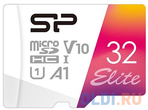 Карта памяти microSDHC 32Gb Silicon Power Elite карта памяти sd xc 128gb silicon power superior pro