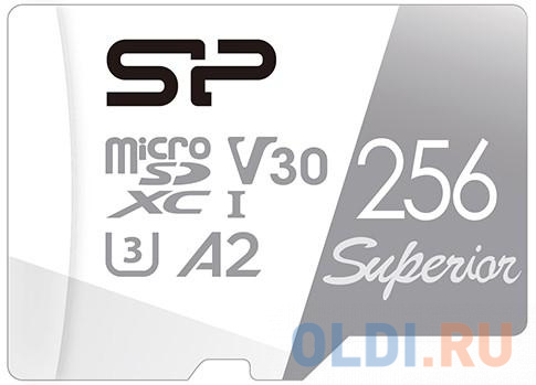 Флеш карта microSD 256GB Silicon Power Superior A2 microSDXC Class 10 UHS-I U3 Colorful 100/80 Mb/s флеш карта microsdxc 128gb sandisk ultra class 10 uhs i w90 r 190 мб с sdsqxaa 128g gn6ma адаптер на sd