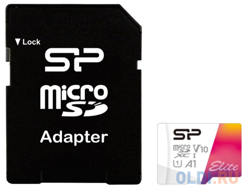 Карта памяти microSDXC 128Gb Silicon Power Elite A1