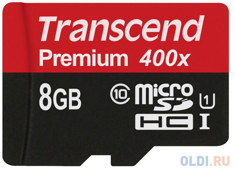 Карта памяти MicroSDHC 8GB Transcend Class10 UHS-I (TS8GUSDU1) фото