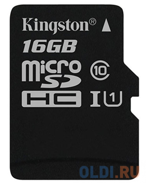 

Карта памяти MicroSDHC 16GB Kingston Canvas Select 80R CL10 UHS-ISP без адаптера SDCS/16GBSP