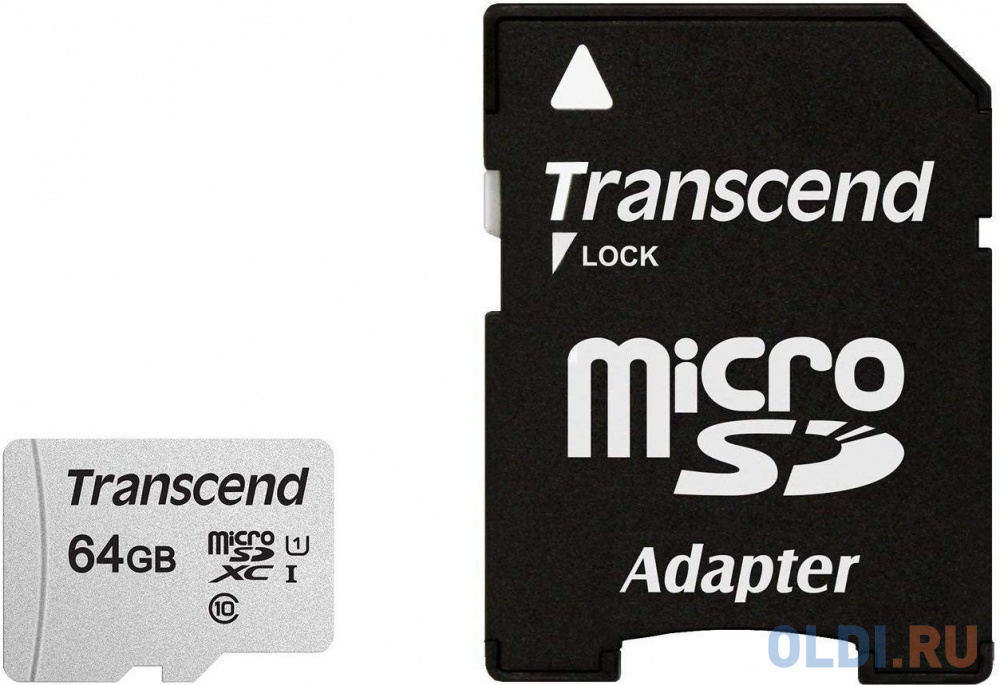 Карта памяти microSDXC 64Gb Transcend TS64GUSD300S-A фото
